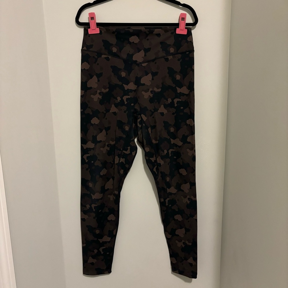 Balance Athletica Camouflage Leggings - Black and Brown